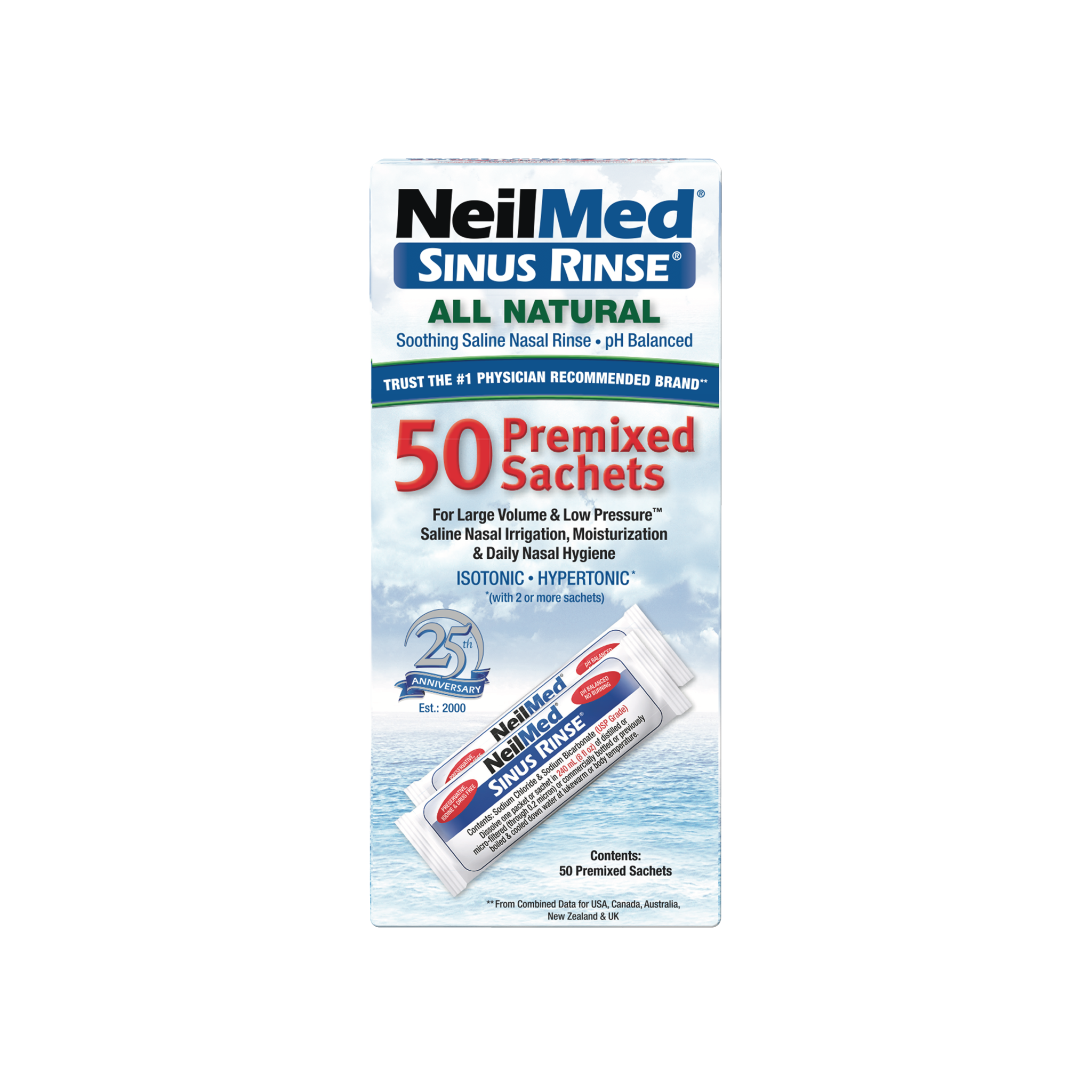 Sinus Rinse 50 Regular Premixed Packets