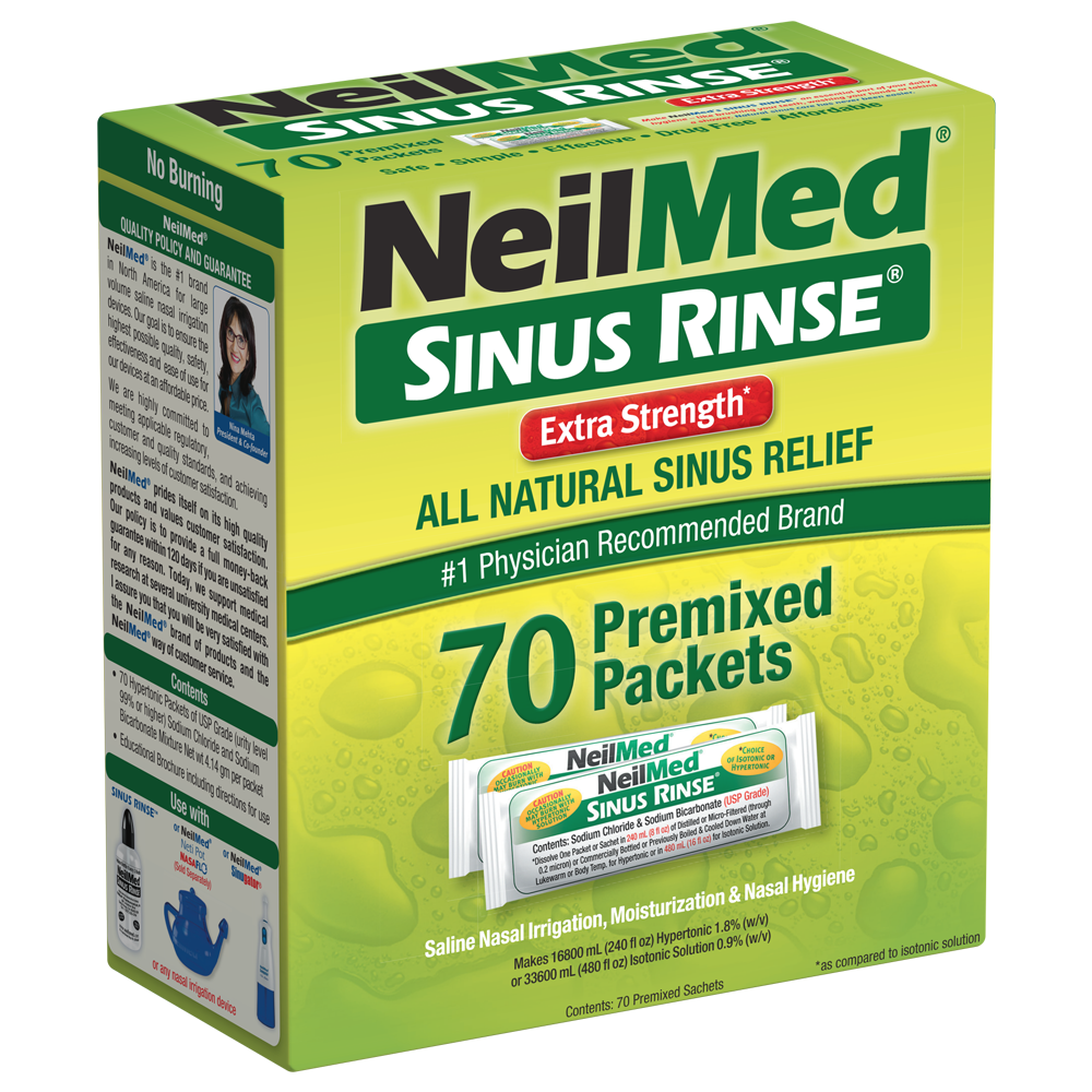Sinus Rinse 70 Extra Strength Hypertonic Packets