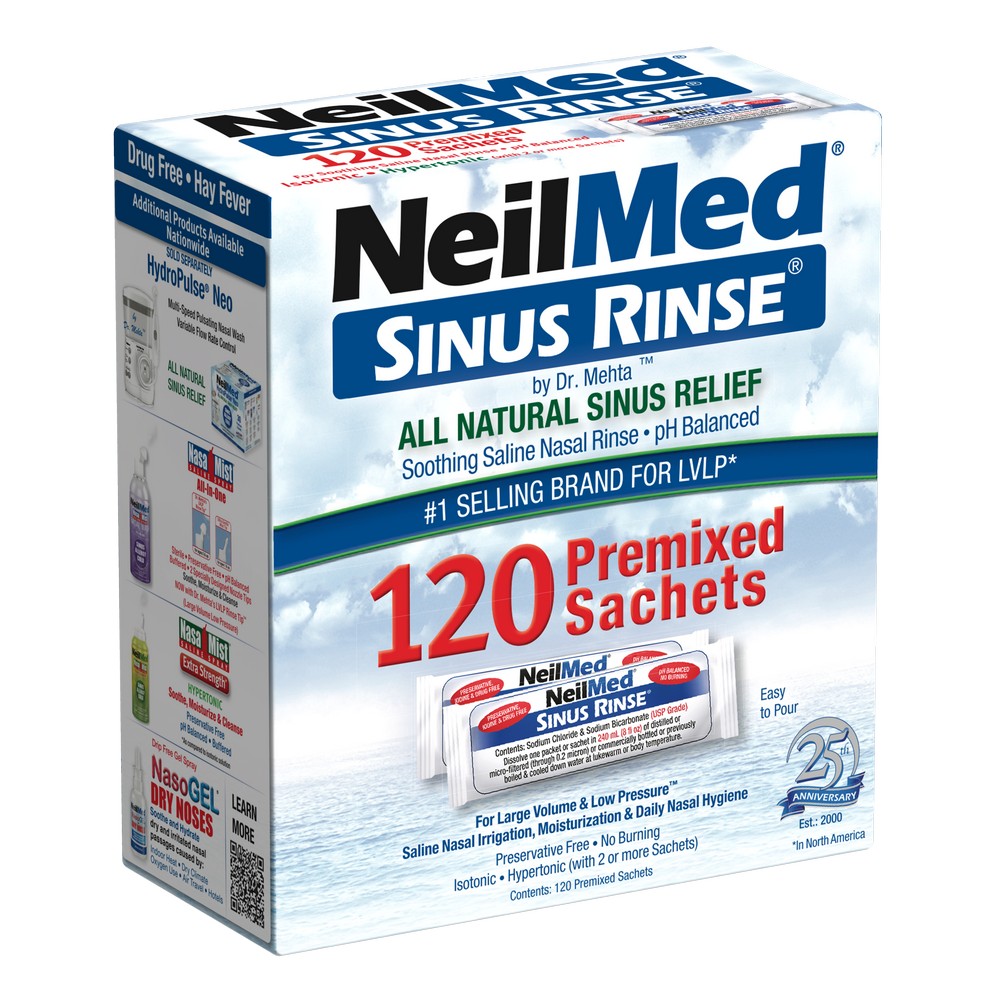 Sinus Rinse 120 Regular Premixed Packets