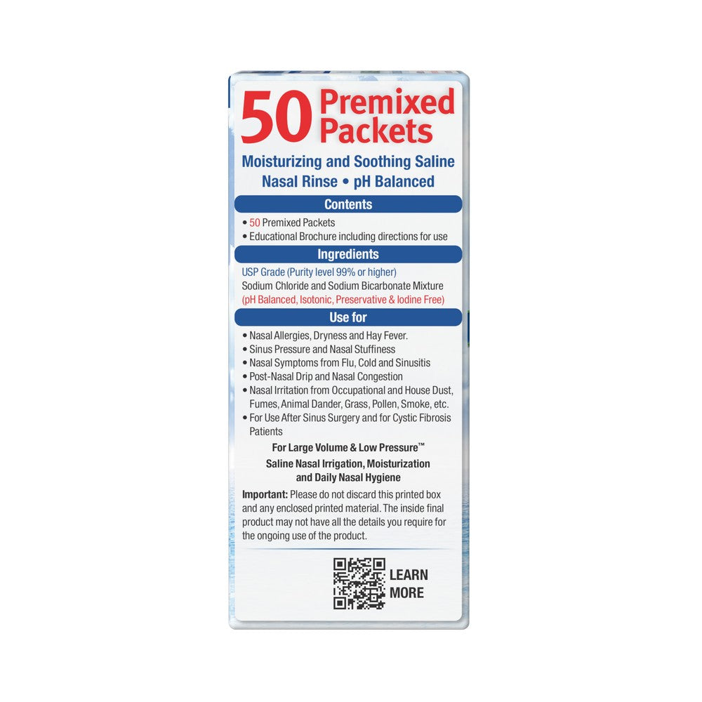 Sinus Rinse 50 Regular Premixed Packets
