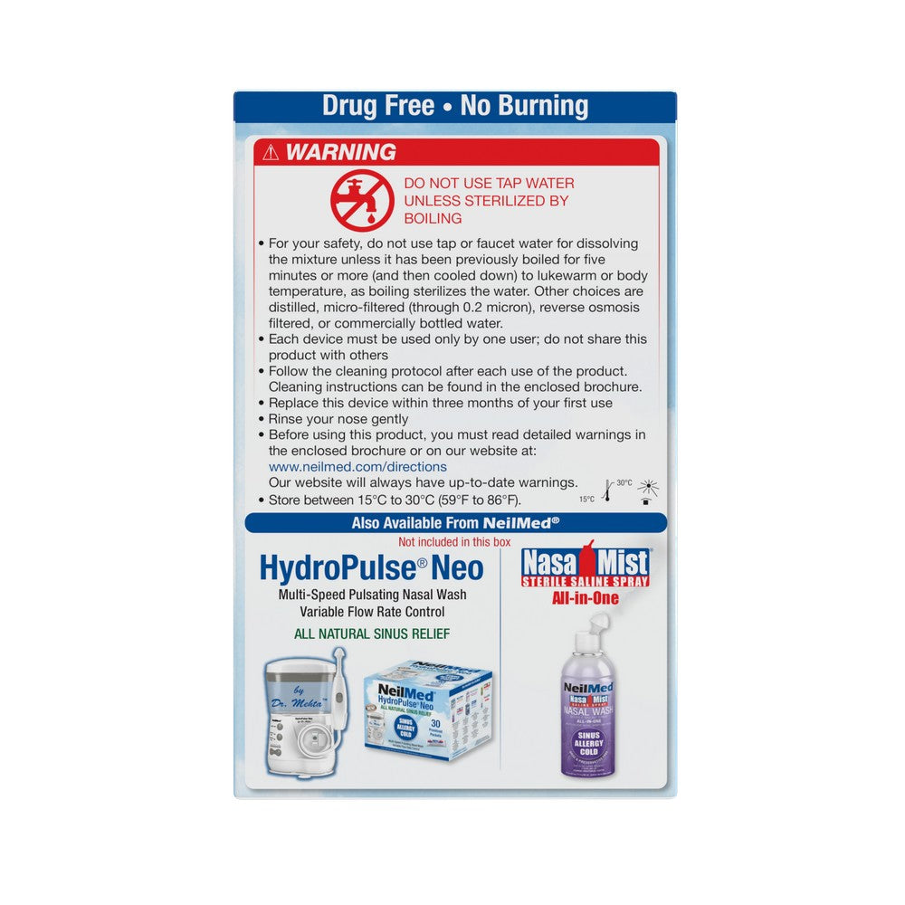 NasaFlo Neti Pot with 60 Packets